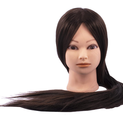 Парикмахерская тренировочная голова GABBIANO WZ2 , синтетические волосы, цвет 1#, длина 24 дюйма