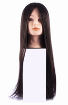 Парикмахерская тренировочная голова GABBIANO WZ2 , синтетические волосы, цвет 1#, длина 24 дюйма