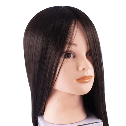 Парикмахерская тренировочная голова GABBIANO WZ2 , синтетические волосы, цвет 1#, длина 24 дюйма