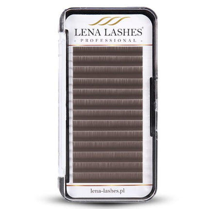 LENA LASHES Professional Volume C 0.07 MIX blakstienos, rudos