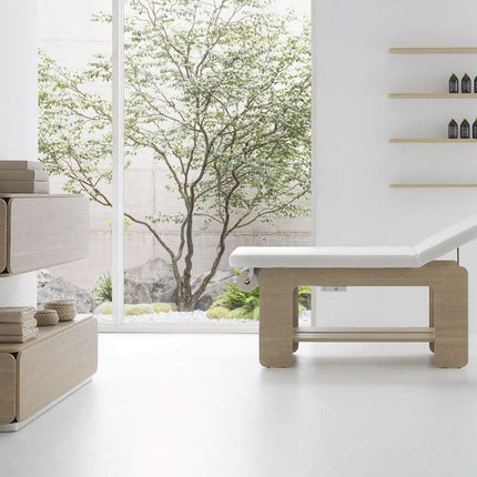 Masažinė lova Flow, baltos spalvos