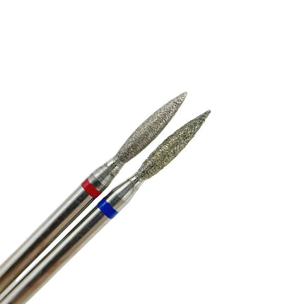 TOUCH BLUE serijos 2.1MM deimantinis frezos antgalis salonams – švelnus odelių ir nagų kraštų apdirbimas