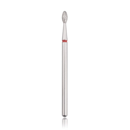 HEAD THE BEAUTY TOOLS deimantinis antgalis Olive RED Ø2.5 – profesionali nagų odos ir kutikulos šlifavimo freza manikiūro salonams