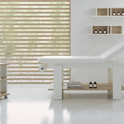 Masažinė lova Living, baltos spalvos