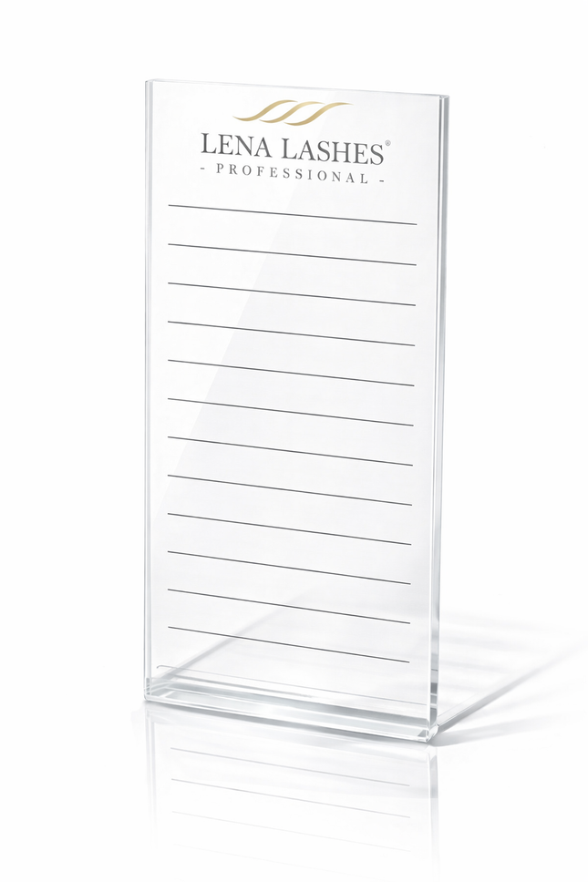 Lena Lashes stiklinis blakstienų laikyklis
