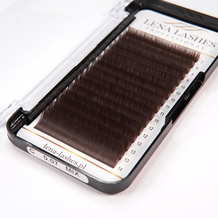 Lena Lashes Professional Volume CC 0.10 MIX Dark Brown