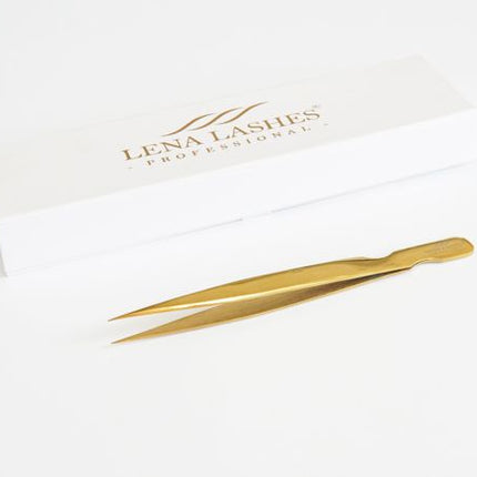 LENA LASHES Professional tiesus priauginimo pincetas 010