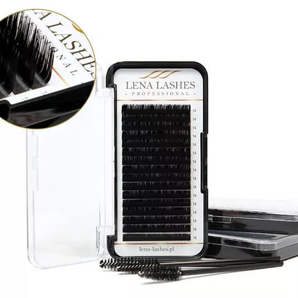 Lena Lashes blakstienos Volume M 0.07 MIX juodos