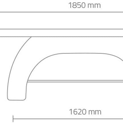 Masažinė lova Made, baltos spalvos