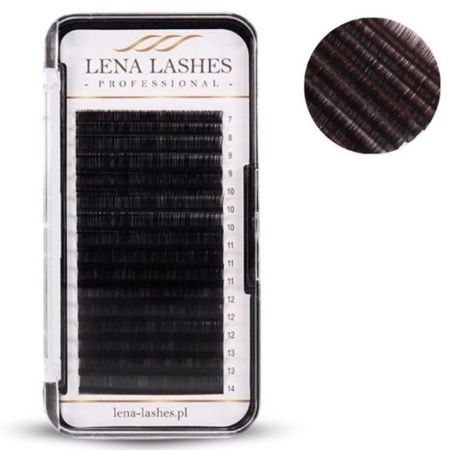 Lena Lashes Professional OMBRE Juodai Rudos C 0.07 MIX blakstienos