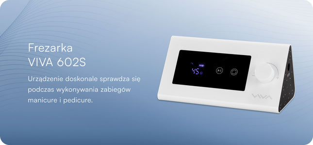 Nagų freza VIVA 602 S, balta