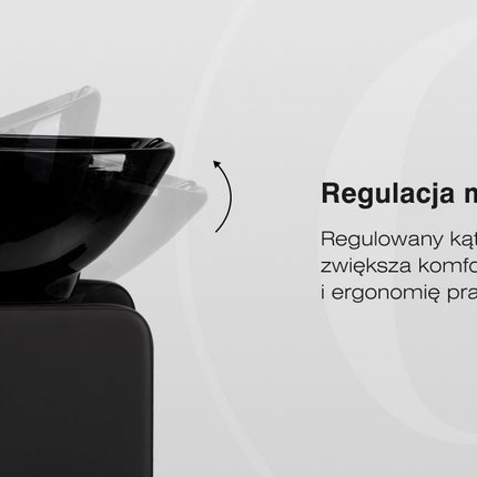 Парикмахерская мойка OMEGA Nautica, чёрная