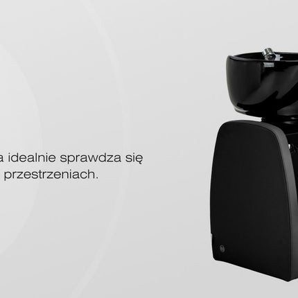 Раковина парикмахерская Omega Aqualina, чёрная