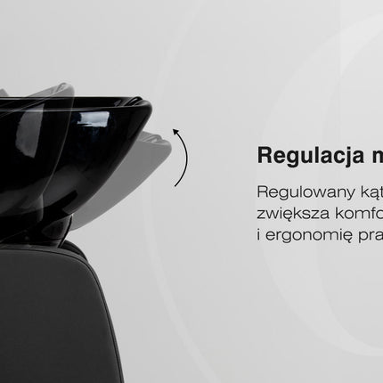 Раковина парикмахерская Omega Aqualina, чёрная