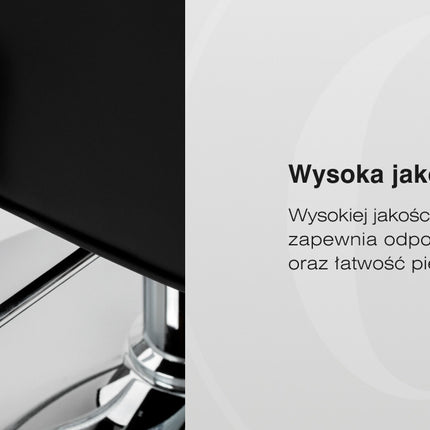 Kirpyklos kėdė hidraulinė OMEGA Andromeda, juoda