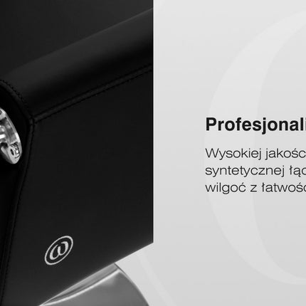 Kirpyklos kėdė hidraulinė OMEGA Lyra, juoda