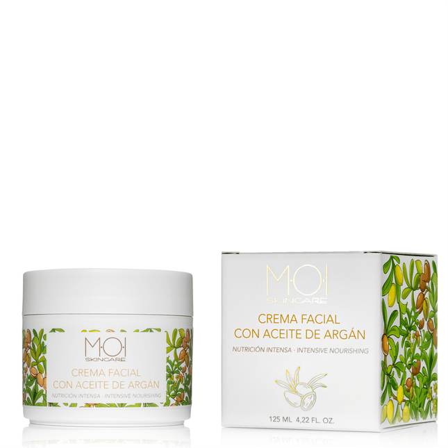 M·O·I SKINCARE Veido kremas su argano aliejumi, 125 ml.