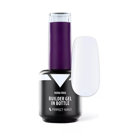 PERFECT NAILS HEMA FREE Statybinis gelis buteliuke LATTE WHITE, 15ml