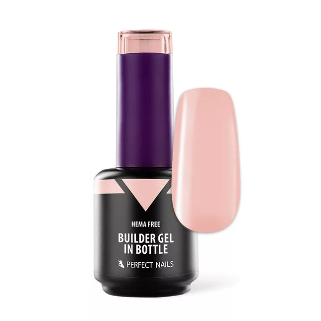 PERFECT NAILS HEMA FREE Statybinis Gelis Buteliuke LIGHT PEACH, 15ml