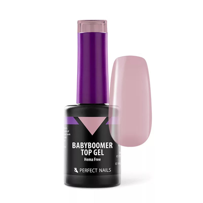 PERFECT NAILS viršutinis gelio sluoksnis Babyboomer, 8ml