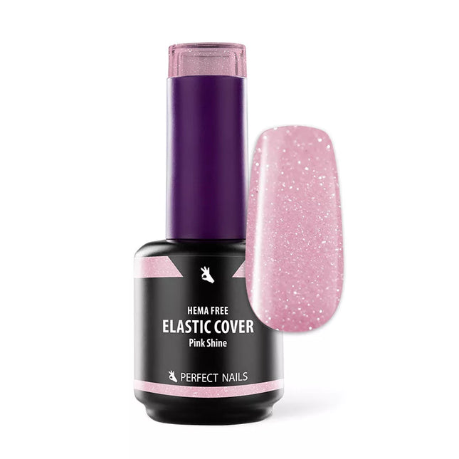 PERFECT NAILS HEMA FREE gelinio nagų lako bazė PINK SHINE, 15ml