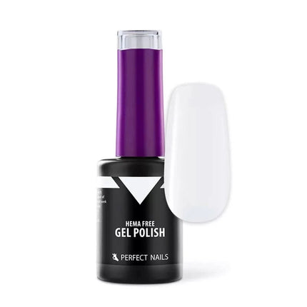 PERFECT NAILS HEMA FREE Gelinis lakas Soft White, 8ml