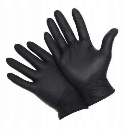 Перчатки одноразовые нитриловые MERCATOR Nitrylex Black, размер S, черные сп., без пудры, 100 шт.