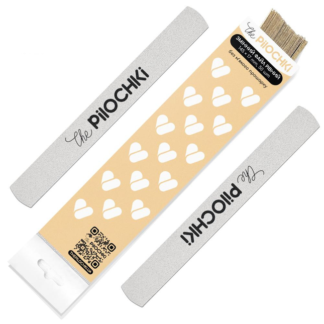 THE PILOCHKI keičiami abrazyviniai lapeliai metalinei dildei 145mm, #180, 50vnt.