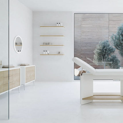 Masažinė lova Vis, baltos spalvos