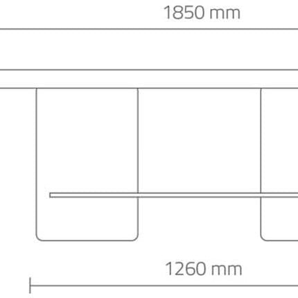 Masažinė lova Vis, baltos spalvos