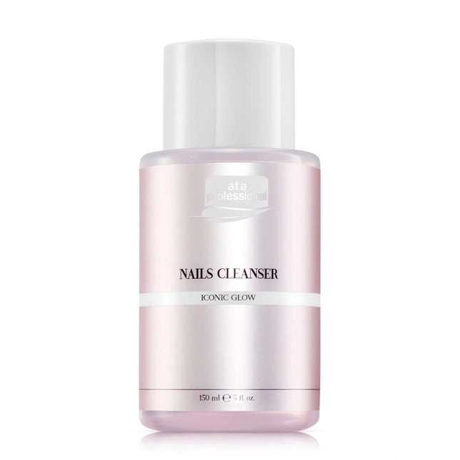 A.T.A Professional NAILS CLEANSER ICONIC GLOW 150ml – profesionalus nagų plokštelės valiklis su rožių aromatu manikiūro salonams