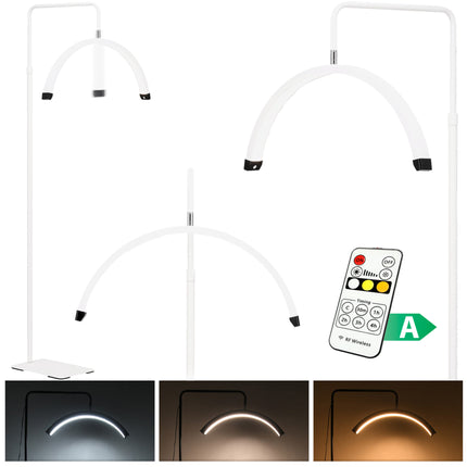 Kosmetologinė LED lempa Moon su nuotolinio valdymo pulteliu, balta