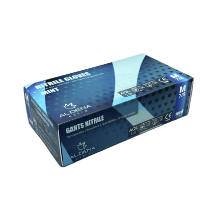 ALDENA nitrilinės vienkartinės pirštinės L dydis, mėtinės spalvos - Beauty Kit