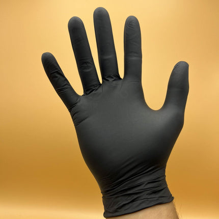 ALDENA nitrilinės vienkartinės pirštinės M dydis, juodos - Beauty Kit