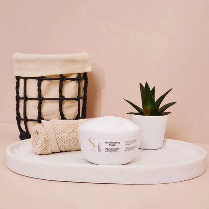 ALFAPARF SEMI DI LINO DIAMOND blizgesio suteikianti kaukė plaukams, 200 ml - Beauty Kit