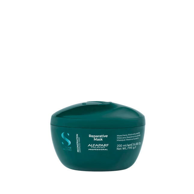 ALFAPARF SEMI DI LINO RECONSTRUCTION atkurianti kaukė lūžinėjantiems plaukams, 200 ml - Beauty Kit