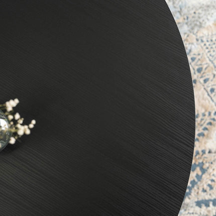 Apvalus kavos staliukas AMON MAX, juodas - Beauty Kit