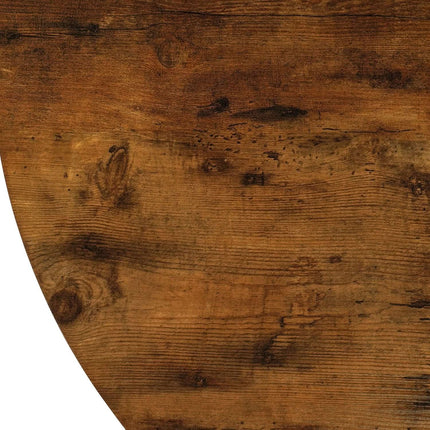 Apvalus stalas LINO 100 cm, rustic ąžuolas/juodas - Beauty Kit