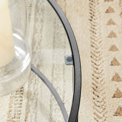 Apvalus stiklinis kavos staliukas LGT021B01 - Beauty Kit