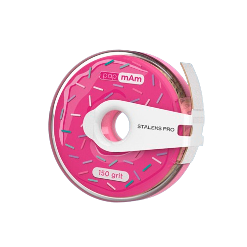 STALEKS PRO PapMam užmaunami dildės abrazyvai su rite #150, 7m