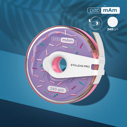STALEKS PRO PapMam BobbiNail užmaunami dildės abrazyvai su rite #240, 7m