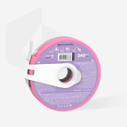 STALEKS PRO PapMam BobbiNail užmaunami dildės abrazyvai su rite #240, 7m