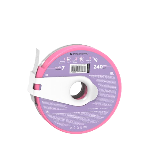 STALEKS PRO PapMam BobbiNail užmaunami dildės abrazyvai su rite #240, 7m