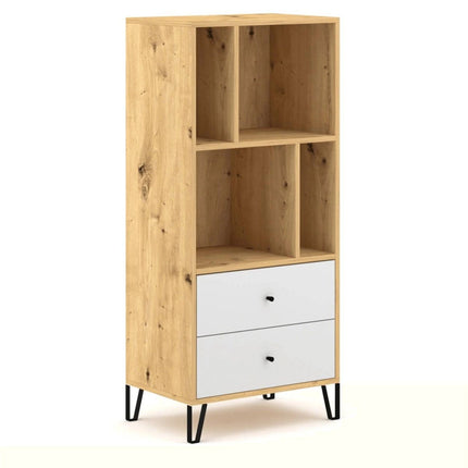 BACARDI lentyna su stalčiais, šviesaus ąžuolo/baltos spalvos - Beauty Kit