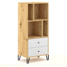 BACARDI lentyna su stalčiais, šviesaus ąžuolo/baltos spalvos - Beauty Kit