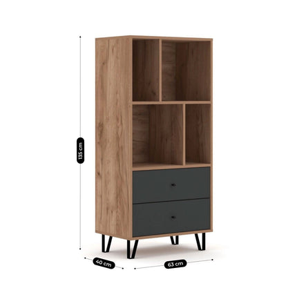 BACARDI lentyna su stalčiais, tabako/grafito spalvos - Beauty Kit