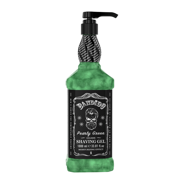 Bandido Pearly Green Exclusive Shaving Gel Skutimosi gelis, 1000ml - Beauty Kit