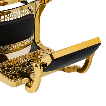 GABBIANO NICCOLO Barber Chair with Gold Base, Black - photo 12
