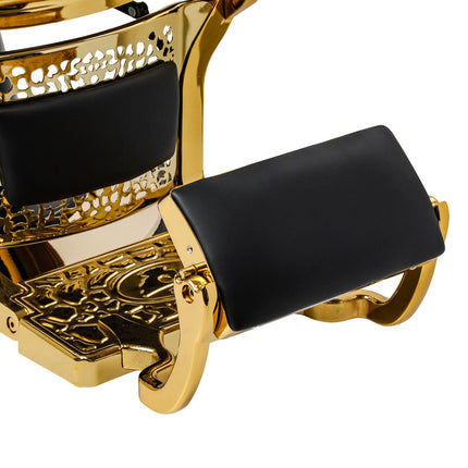 GABBIANO NICCOLO Barber Chair with Gold Base, Black - photo 13