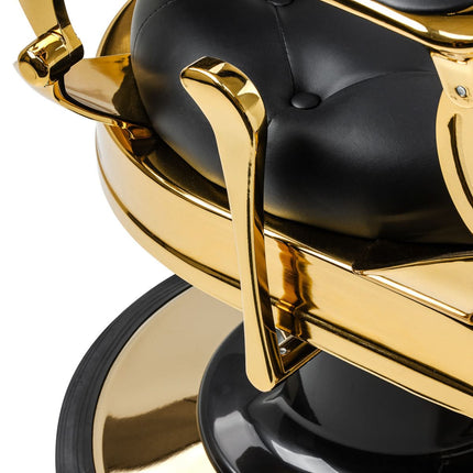 GABBIANO NICCOLO Barber Chair with Gold Base, Black - photo 8